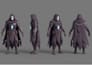 create 3d low poly character ready for game, rig and animation